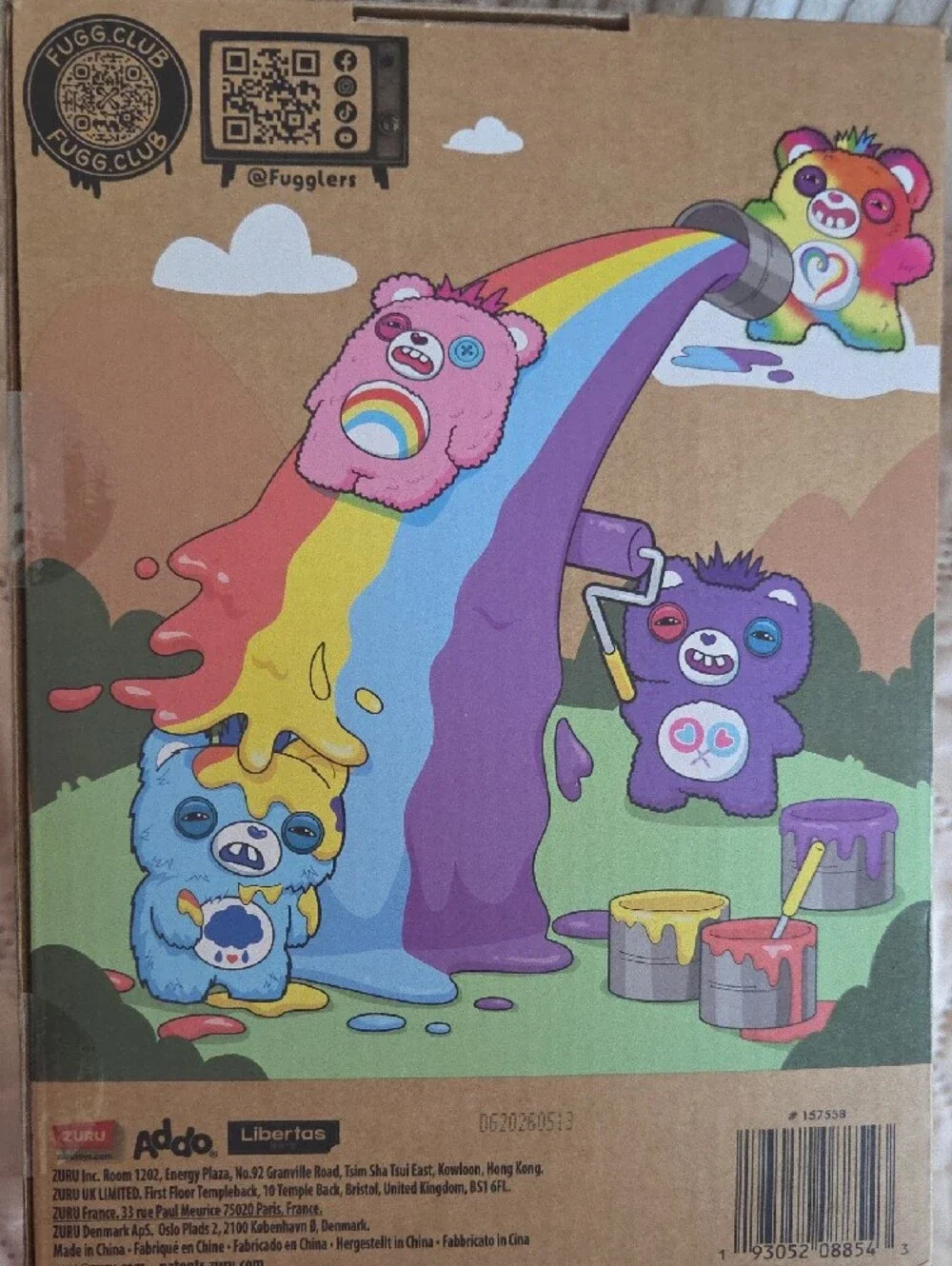 ZURU Fuggler x Care Bears Rainbow Plush - Multicolor